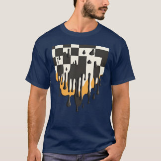 溶ける市松模様が面白い Tシャツ