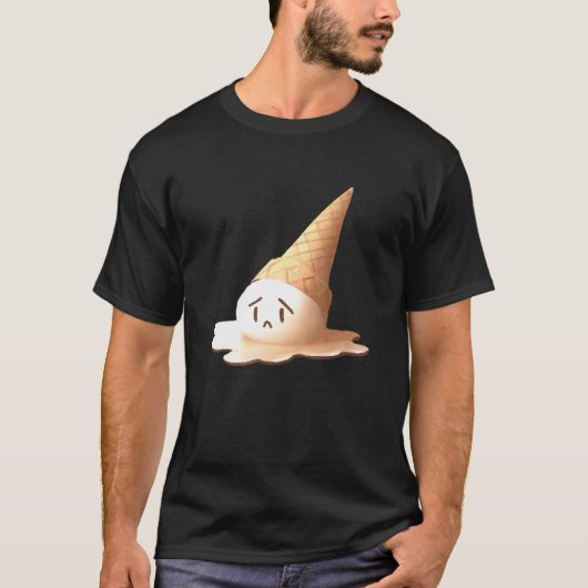 溶ける悲しいアイスクリーム Tシャツ (正面)