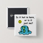 溶ける惑星ボタン 缶バッジ (正面&裏面)