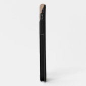 溶ける時計の超現実的な芸術の白黒 Case-Mate iPhoneケース (裏面/左)