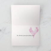 溶ける氷のハートを裂かれた端のバレンタイン 招待状 (内部)