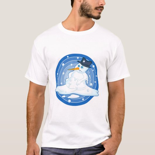 溶ける雪だるま Tシャツ (正面)