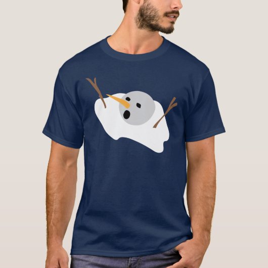溶ける雪だるま Tシャツ (正面)