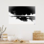 溶ける雪 – 負 ポスター (キッチン)