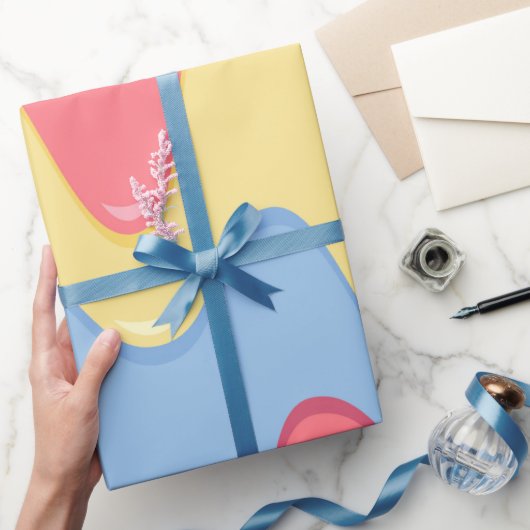 溶けアイスクリームパターンパーティーラップ ラッピングペーパー (ギフト)