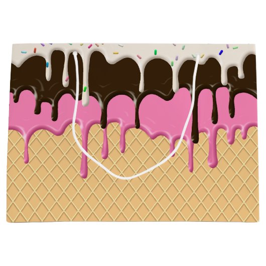 溶けバニラチョコレートストロベリーアイスクリーム ラージペーパーバッグ (正面)