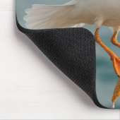 溶け飛んでいるるアイスクリームコーン付きカモメ マウスパッド (コーナー)