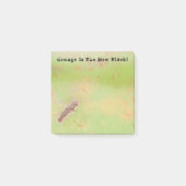 溶グランジ接メタルシェードオブグリーンラスティパティナ ポストイット (正面)