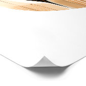 溶モダン着水色抽象芸術 ポスター (角)