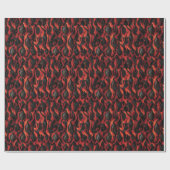 溶岩と火山岩 |火山マグマ模様 ラッピングペーパー (フラット)