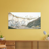 溶岩の厚い層の掘走削 キャンバスプリント (インサイチュ (リビング))