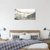 溶岩の厚い層の掘走削 キャンバスプリント (インサイチュ (寝室))