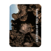 溶岩の岩、月公園のクレーター マグネット (縦)