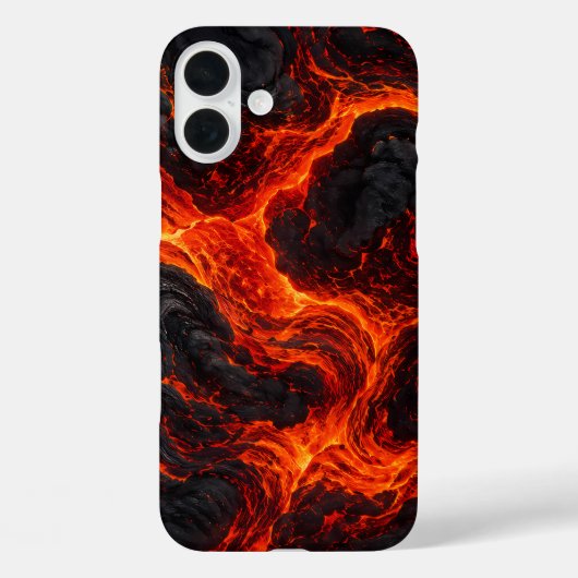 溶岩の流れの抽象的パターン Case-Mate iPhoneケース (裏面)
