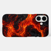 溶岩の流れの抽象的パターン Case-Mate iPhoneケース (裏面 (横))