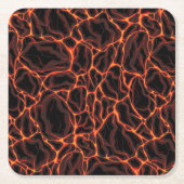 溶岩の流れ スクエアペーパーコースター (正面)