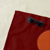 「溶岩の流れ」ビーチタオカスタマイズル ビーチタオル (インサイチュ)