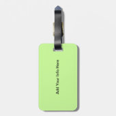 溶岩の溝ハート ラゲッジタグ (裏面縦)