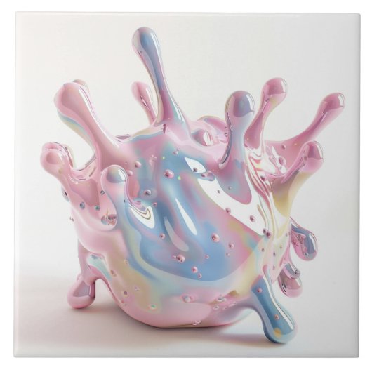 溶岩の破裂 タイル (正面)