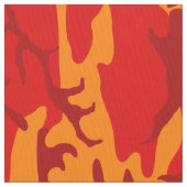 溶岩の赤の迷彩柄 ファブリック (クローズアップ)