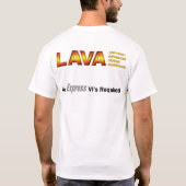 溶岩のTシャツ Tシャツ (裏面)