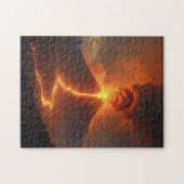 溶岩を伴う火山噴火 ジグソーパズル (横)