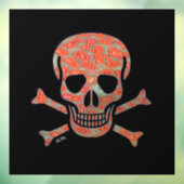 溶岩スカルブラック平方lg窓がフロントスティックを掴む ウィンドウサイン (シート3)