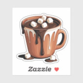 溶岩チョコレート火山ファンタジーステッカー シール (シート)