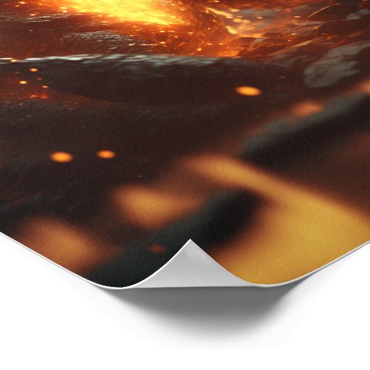 溶岩ドラゴン ポスター (角)