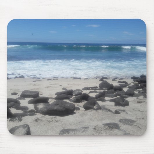 溶岩ビーチ海波マウスパッド マウスパッド (正面)