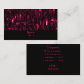 溶岩フラクタル名刺、ピンク 名刺 (正面/裏面)