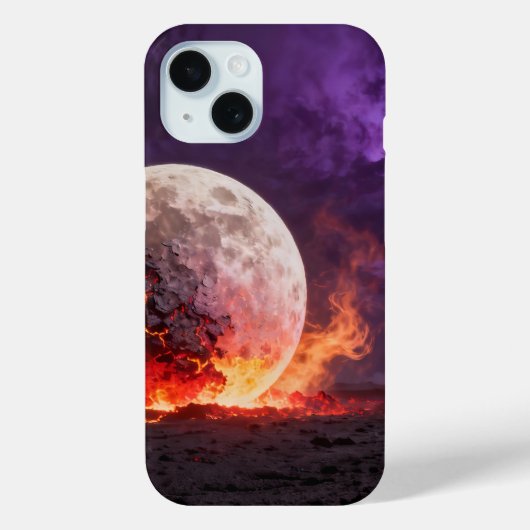 溶岩ムーン フォンケース Case-Mate iPhoneケース (裏面)