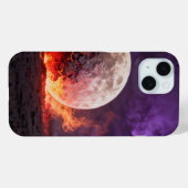 溶岩ムーン フォンケース Case-Mate iPhoneケース (裏面 (横))