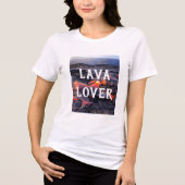 溶岩ラバー - 火山地質学 トライブレンドTシャツ (正面)