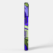 溶岩ランプのレトロのサイケデリックな花柄 Case-Mate iPhoneケース (裏面 / 右)