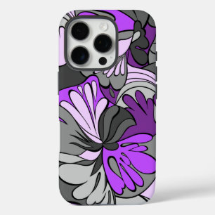 溶岩ランプのレトロのサイケデリックな花柄 iPhone 16 PROケース