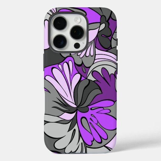 溶岩ランプのレトロのサイケデリックな花柄 Case-Mate iPhoneケース (裏面)