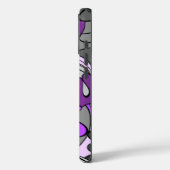 溶岩ランプのレトロのサイケデリックな花柄 Case-Mate iPhoneケース (裏面 / 左)