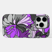 溶岩ランプのレトロのサイケデリックな花柄 Case-Mate iPhoneケース (裏面 (横))