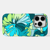 溶岩ランプのレトロのサイケデリックな花柄 Case-Mate iPhoneケース (裏面 (横))