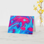 溶岩ランプの内側 カード (黄色い花)