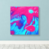 溶岩ランプの内側 キャンバスプリント (インサイチュ (ウッドフロア))