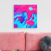 溶岩ランプの内側 キャンバスプリント (インサイチュ (リビング))