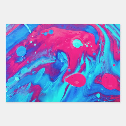 溶岩ランプの内側 ラッピングペーパーシート (正面)