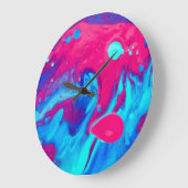 溶岩ランプの内側 ラージ壁時計 (傾斜)