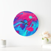 溶岩ランプの内側 ラージ壁時計 (ホーム)