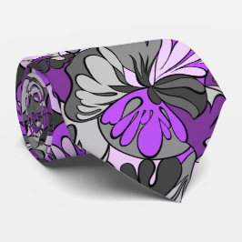 溶岩ランプフローラレトロ両面 ネクタイ