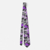 溶岩ランプフローラレトロ両面 ネクタイ (裏面)