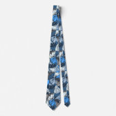 溶岩ランプフローラレトロ両面 ネクタイ (正面)