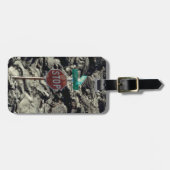 溶岩停止写真のカスタム ラゲッジタグ (正面横)